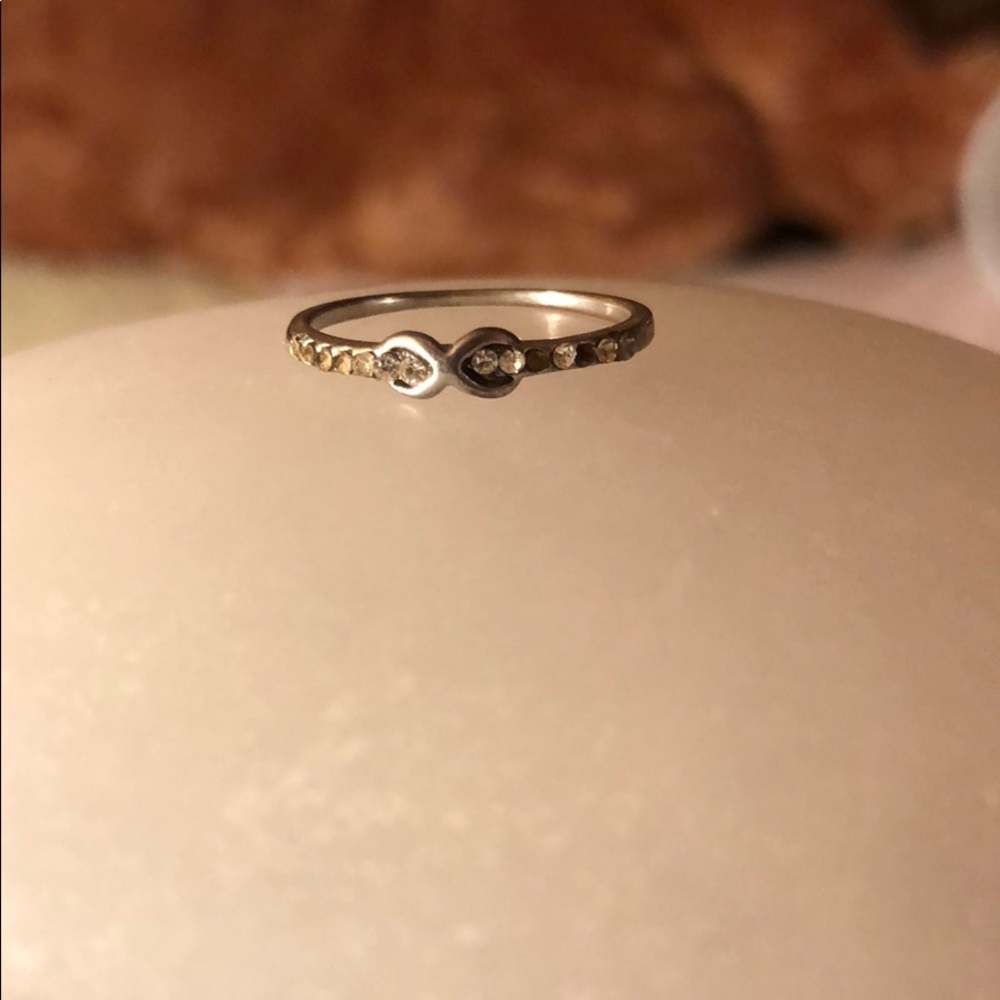 Infinity diamond ring